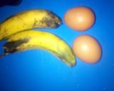 A picture of step 1 of Banana egg pancake# 5 ingredients or less contest#.