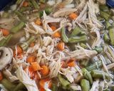 A picture of step 8 of Turkey soup with noodles (Leftover Thanksgiving Turkey).