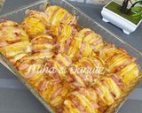 Pas rețetă Cartofi acordeon cu bacon și cașcaval 6 fotografie