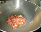 A picture of step 2 of Tricolor Cabbage Fry.