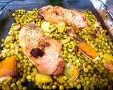 Foto del paso 3 de la receta: Pollo al horno con guisantes congelados, fácil y sorprendente 😀