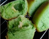 Foto langkah ke 5 dari resep Roti santan pandan+ keju 1x proofing.