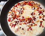 Masni tészta (farfalle) carbonara mártással recept fázis 4 fotója