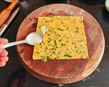 A picture of step 5 of Methi Leaves Layered Mathri.