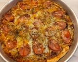 Foto langkah ke 6 dari resep Meat Lover Pizza.