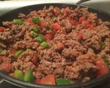A picture of step 2 of Spicy beef & bacon Empanadas!!🤤.