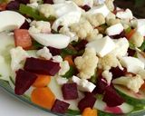 A picture of step 1 of Titus salad.