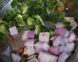 A picture of step 2 of Manchurian hakka noodles.