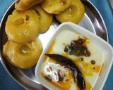 राजस्थानी मक्के के ढोकले और कढ़ी (Rajasthani makke ke dhokle aur kadhi recipe in Hindi) रेसिपी चरण 4 फोटो