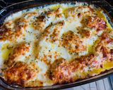 Tejszínes-sajtos rakott csirkemell recept fázis 6 fotója