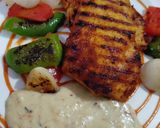 A picture of step 6 of Grilled chicken with tarragon sauce.