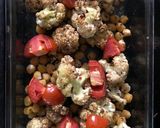 A picture of step 2 of Flower and Chickpea salad.