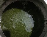 A picture of step 2 of Palak paneer.