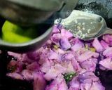 A picture of step 3 of Stir Fry Purple Yam - Purple Kand Vrat Sabzi.