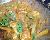 A picture of step 5 of Kadai paneer.