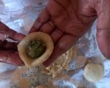 A picture of step 5 of Stuffed Pan Masala Cashew Peda.