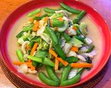 A picture of step 6 of Yasai Itame (Japanese stir fried vegetables).