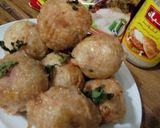 A picture of step 8 of Yam balls.