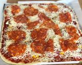 Une image de l'étape 3 de Pizza chorizo /poivrons.