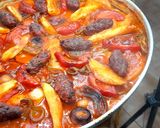 Une image de l'étape 5 de Viande hachée légumes au four.