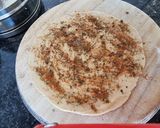 A picture of step 2 of Masala lachchha paratha.