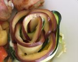 A picture of step 5 of Courgette and Smokey Cheese Roses.