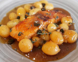 Foto del paso 8 de la receta: Salmón en salsa de miel y mostaza con patatas