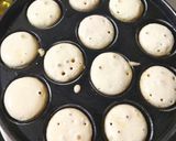 A picture of step 2 of Proso (millet) gundpangalu/appe.
