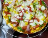 A picture of step 4 of Veg Pizza.