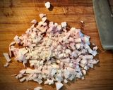 Foto del paso 12 de la receta: Quesadillas de jamón ibérico, tinga de pollo y setas con pico de gallo