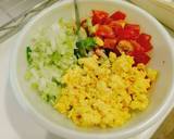 Salad variasi 3 warna kubis telor & tomat langkah memasak 4 foto