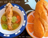 Hình bước làm 3 của món Lagu gà nấu nho