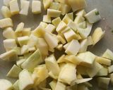 A picture of step 2 of Achari Bhindi.
