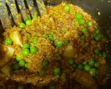 A picture of step 1 of Mutton mince with green peas potato.