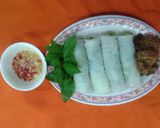 Hình bước làm 4 của món Bánh Ướt Cuốn Thịt Nướng