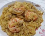 Foto del paso 7 de la receta Arroz meloso con rape y gambones