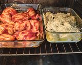 Une image de l'étape 5 de Poulet sauce barbecue et gratin de pomme de terre.