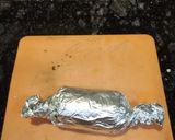 A picture of step 7 of Choco Banana Swiss Roll.