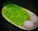 Hình bước làm 1 của món Khổ qua xào trứng