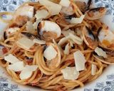 Foto del paso 8 de la receta Spaghetti con pesto rojo y almejas