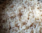 A picture of step 2 of Mango matta rice.