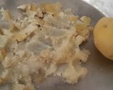 A picture of step 1 of Aloo ke falahari non fried gulab jamun.