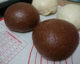 Foto langkah ke 2 dari resep Chocolate Milk Hearth Bread (Mirukuhasu 🍫).