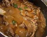 A picture of step 2 of Mutton karahi.