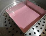 Foto langkah ke 10 dari resep Rainbow Cake Kukus Ny.Liem Super Lembut.