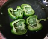 A picture of step 1 of Stuffed capsicum/ bell pepper.