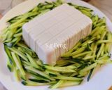 涼拌蒜味小黃瓜豆腐的食譜步驟4照片