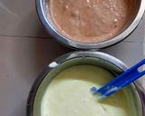Foto langkah ke 5 dari resep Bolu Kukus Putih Telur 2 Lapis.
