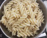 A picture of step 1 of Italian sizzler with spinach, pineapple pasta.