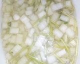 A picture of step 1 of Spinach and coriander stem soup.